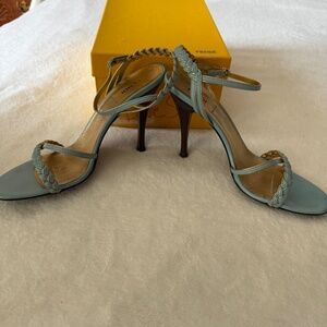 Beautiful Baby Blue Fendi 4" heel